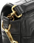 Nappa FF 1974 Embossed Large Baguette Black