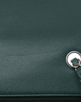 Caviar Quilted Mini Rectangular Flap Dark Turquoise