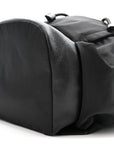 Nylon Grained Calfskin Watson Diaper Bag Black