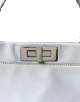 Vitello Morgan Shiny Nappa Medium Peekaboo Iconic Satchel Polvere Sunflower
