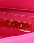 Jersey Quilted CHNL 19 Waist Bag Pink