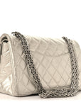 Metallic Lambskin Quilted 2.55 Reissue 225 Flap Silver