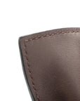 Calfskin Mini Flamenco Knot Clutch Chocolate