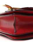 Smooth Calfskin Small Classic Box Flap Bag Red