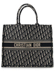 Oblique Large Book Tote Blue Multicolor