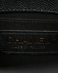 Caviar Quilted Small Boy Flap Black