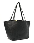 Heritage Grain Check Embossed Medium Dewsbury Tote Black
