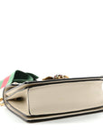 GG Supreme Monogram Small Queen Margaret Top Handle Bag White