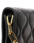 Nappa Padded Wallet On Chain Black