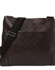 GCCIssima Flat Messenger Bag Brown Dark Brown