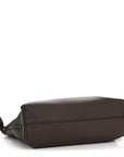 Calfskin Mini Flamenco Knot Clutch Chocolate