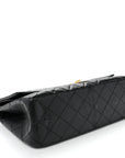 Aged Calfskin Quilted 2.55 Reissue 227 Flap Black