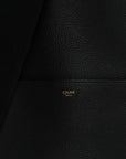 Soft Grained Calfskin Sangle Bucket Bag Black