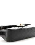 Caviar Quilted Small Double Flap Black