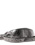 Metallic Agneau Arena Le Cagole Shoulder Bag XS Silver