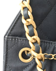 Canvas Quilted Medium CHNL 25 Handbag Dark Blue