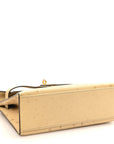 Ostrich Kelly Pochette Clutch Parchemin