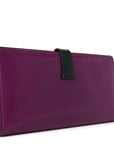 Tadelakt Lizard Bearn Gusset Wallet Anemone Vert