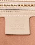 GG Supreme Monogram Medium Padlock Tote White