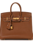 Togo Birkin 25 Gold