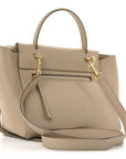 Grained Calfskin Micro Belt Bag Light Taupe