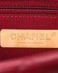 Lambskin Quilted Large CHNL 19 Flap Red