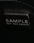 Tweed Quilted Mini Square Flap Black