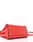 Vitello Granato Camoscio Selleria Macro Stitchings Mini Peekaboo I SEE U Satchel Tullipano