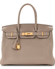 Togo Birkin 30 Gris Tourterelle