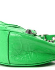 Agneau Arena Le Cagole Shoulder Bag XS Vivid Green