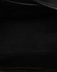 Drummed Calfskin Mini Luggage Black