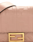 Nappa FF 1974 Embossed Baguette Rosa Bourbon