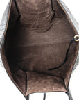Calfskin Intrecciato Pinacoteca Reversible Tote Black Fondant