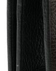 Calfskin Mini GG Marmont Chain Wallet Black