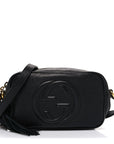 Pebbled Calfskin Mini Soho Disco Bag Black
