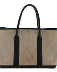 Toile H Buffle Skipper Garden Party 36 MM Tote Black