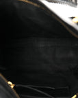 Chevre Gold Metallic Edge Hardware Mini City Black