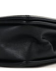 Calfskin Chevron Quilted Medium Chain Boy Flap Black