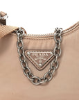 Tessuto Nylon Saffiano Mini Re-Edition 2000 Shoulder Bag Cammeo