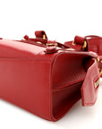 Grained Calfskin Neo Classic Gold Hardware Nano City Crossbody Medium Red