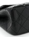 Aged Calfskin Quilted 2.55 Reissue 227 Flap Black