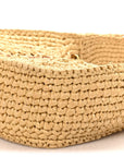 Fabric Crochet Wander Hobo Beige Khaki