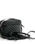 Calfskin Matelasse Monogram Lou Camera Bag Black