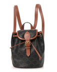 Triomphe Canvas Calfskin Mini Folco Backpack Tan