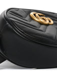 Calfskin Matelasse GG Marmont Belt Bag Black