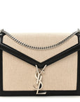 Canvas Calfskin Classic Monogram Cassandra Natural Black