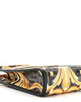 X VERSACE Vitello King Catalan Mirror Plexiglass Fendace FF Baroque Logo Mini FNDI Sunshine Shopper Tote Black Gold