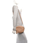 Pebbled Calfskin Small Soho Disco Bag Rose Beige