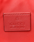 GG Supreme Monogram Face Embroidered Wrist Wallet Pink
