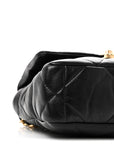 Lambskin Quilted Medium CHNL 19 Flap Black